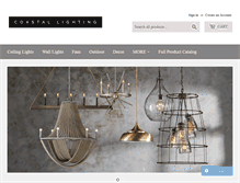 Tablet Screenshot of coastallighting.com
